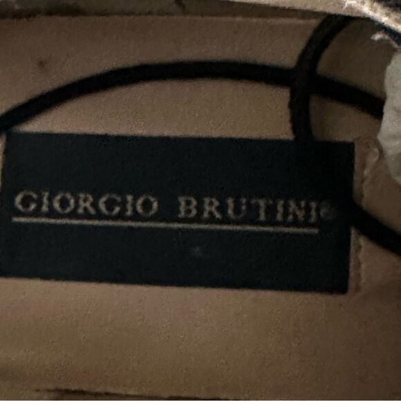 NEW Giorgio Brutini Blackjack Leather Beatle Boots Mens Lace Up Sz 7.5 ITALY